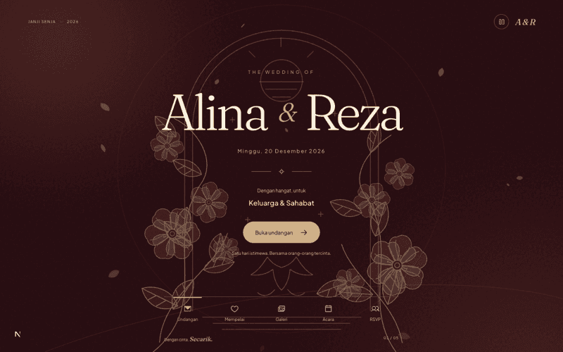 Preview template Janji Senja